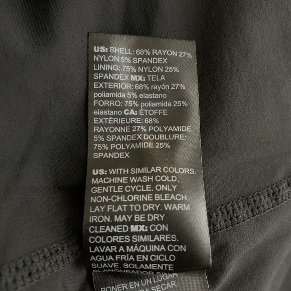 WHBM Dress NWT Women's Size 16 Black Aura Sculpt Lined Sheath Short Sleeve - Picture 7 of 9